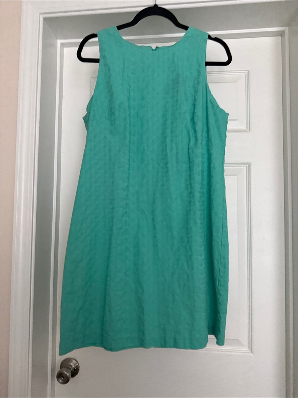 G.H. Bass & Co. Sleeveless Aqua Shift Dress size 14